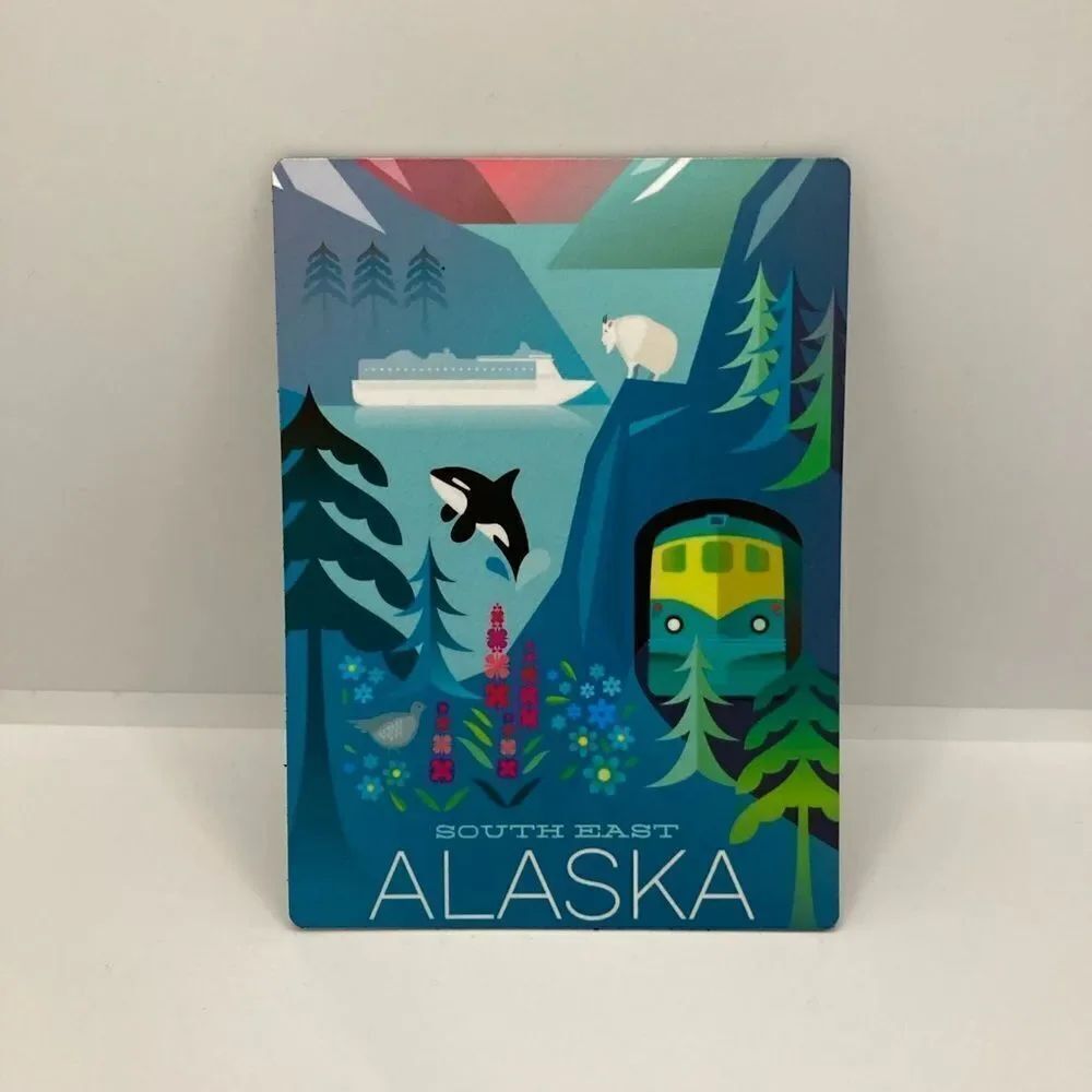 Colorful Alaska Magnet  - Picture 3 of 3